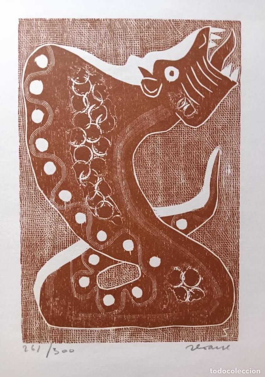 Arte: Luis SEOANE (BA. 1910-A Coru&ntilde;a 1979) xilograf&iacute;a 36x22 de 1976 firmada l&aacute;piz y num/300. PERFECTA!