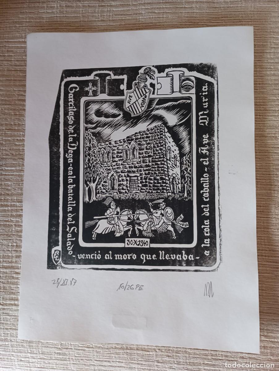 Arte: XILOGRAFIA ESCUDO DE TORRELAVEGA - RAFAEL GONZALEZ LASAGA