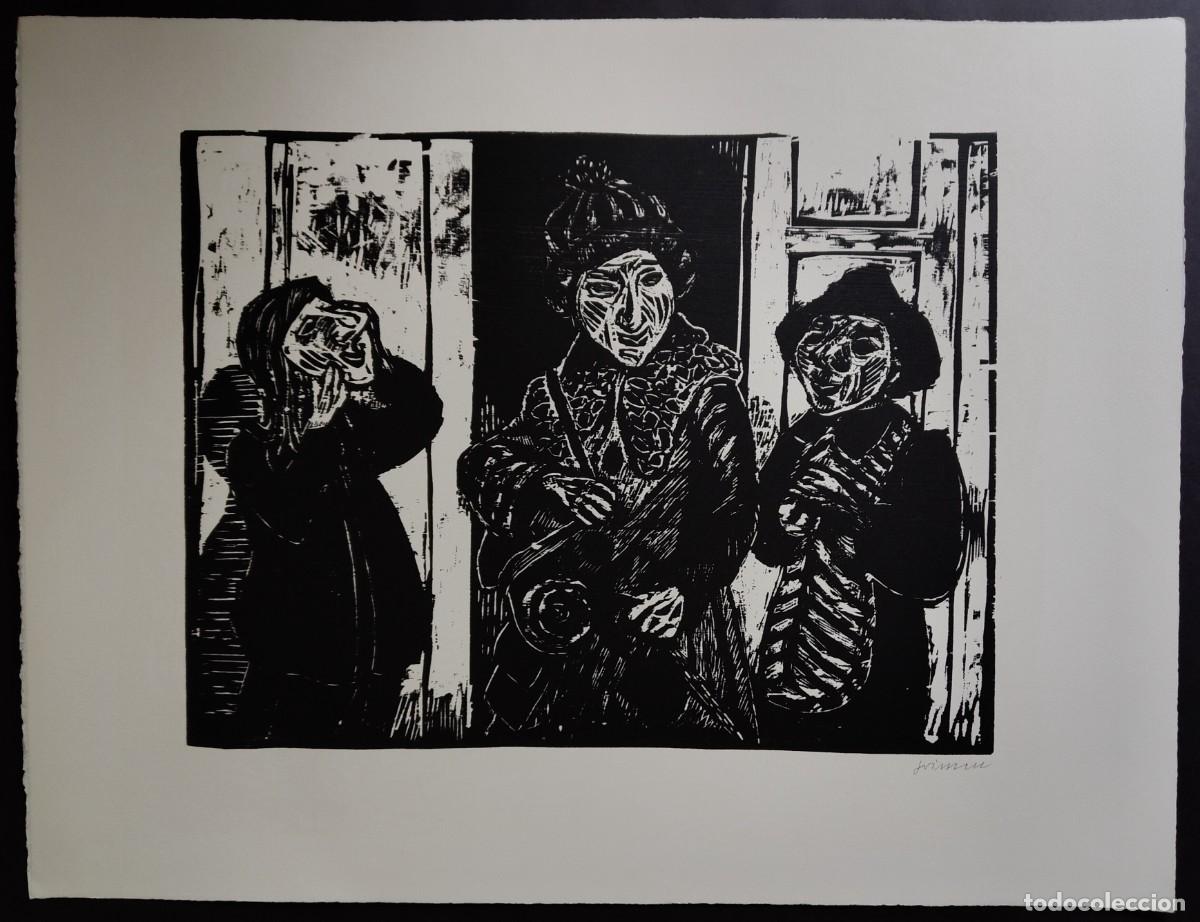 Arte: Willem Grimm (1904&ndash;1986): xilografia firmada a mano - 1965