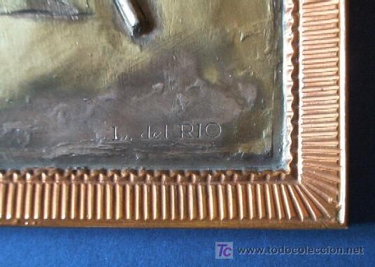 Arte: RELIEVE EN METAL ESCENA DEL QUIJOTE - Foto 2