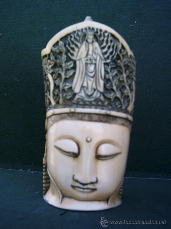 Arte: CABEZA DE BUDA DE MARFILINA, - Foto 4