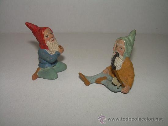 Arte: ANTIGUOS Y PEQUE&Ntilde;OS ENANITOS DE ESTUCO. - Foto 3