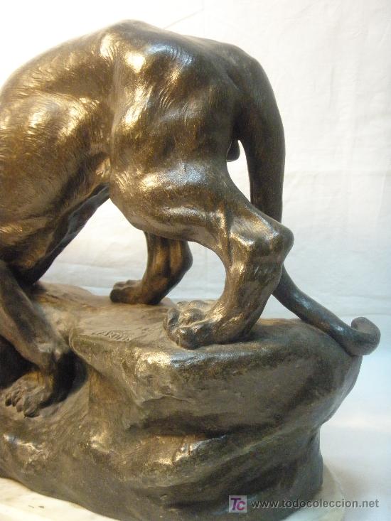 Arte: PANTERA EN CALAMINA DE THOMAS CARTIER - Foto 5