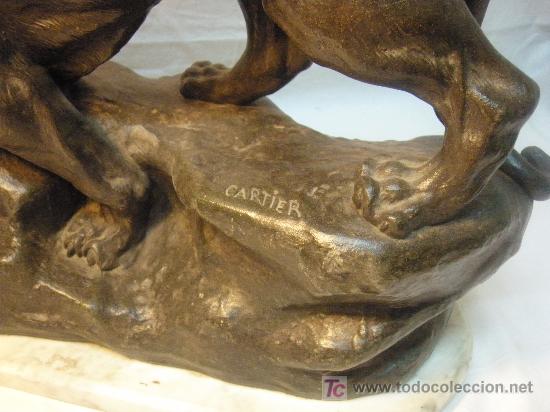 Arte: PANTERA EN CALAMINA DE THOMAS CARTIER - Foto 4