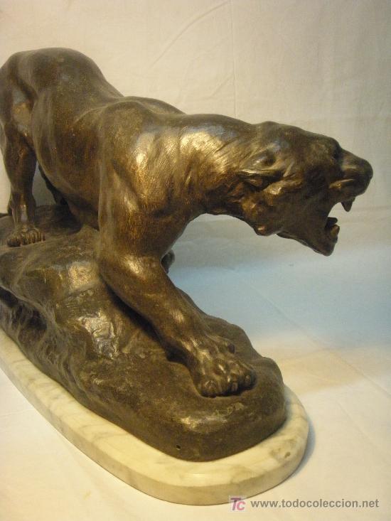 Arte: PANTERA EN CALAMINA DE THOMAS CARTIER - Foto 2