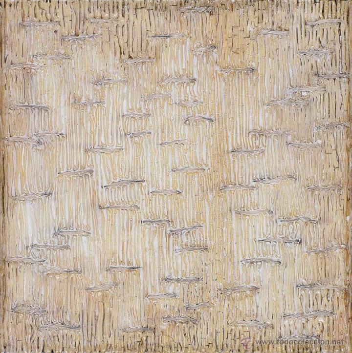Arte: Silicona/tabla de José Chacón, sin título, de 1998, 62x62x5 cm. - Foto 1 - 39399012