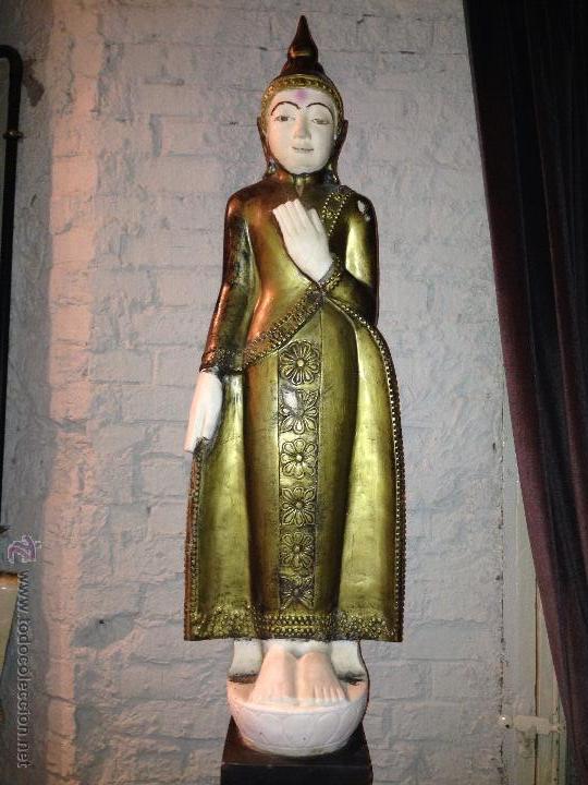 Arte: Gran Buda birmano. Siglo XIX - Foto 1