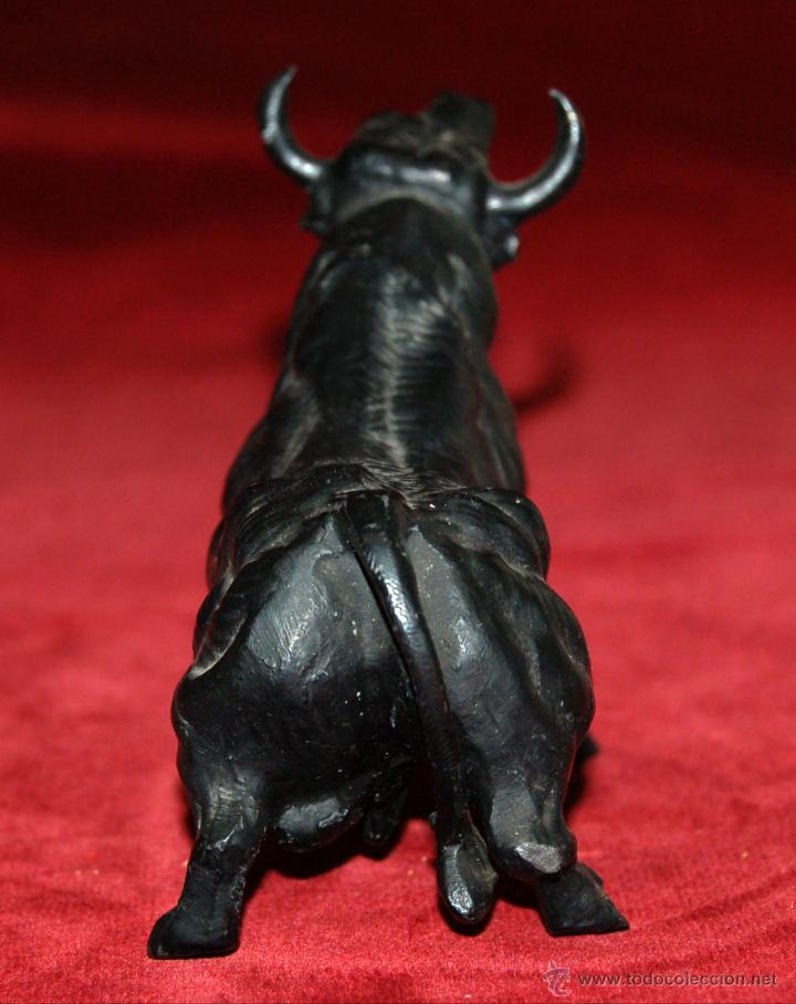 Arte: TORO EN CALAMINA PATINADA DE LOS A&Ntilde;OS 50 - Foto 4