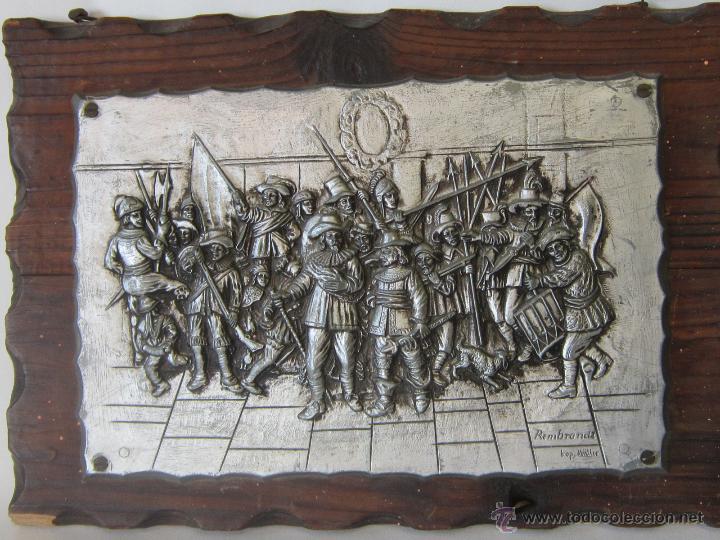 Arte: RELIEVE EN METAL FIRMADO - Foto 1