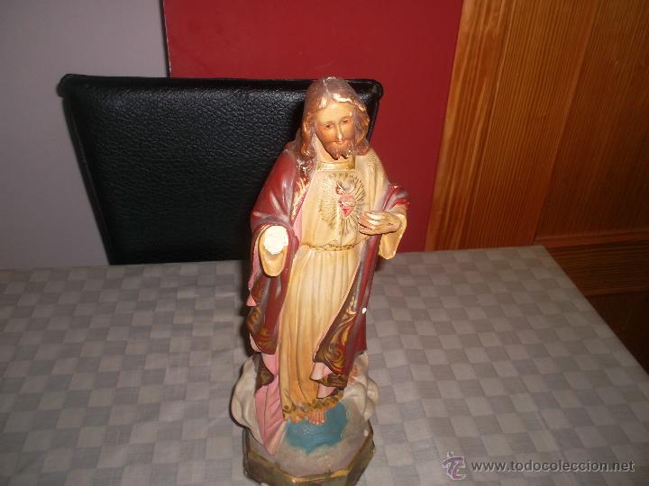 Arte: santo de escayola o pasta de madera - Foto 1