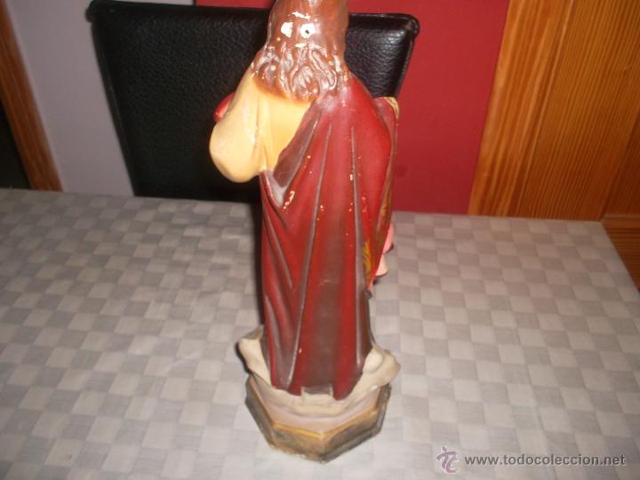 Arte: santo de escayola o pasta de madera - Foto 2