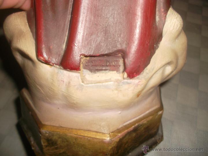 Arte: santo de escayola o pasta de madera - Foto 3