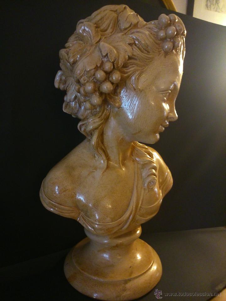 Arte: * ANTIGUO BUSTO DE ESTUCO - Foto 3