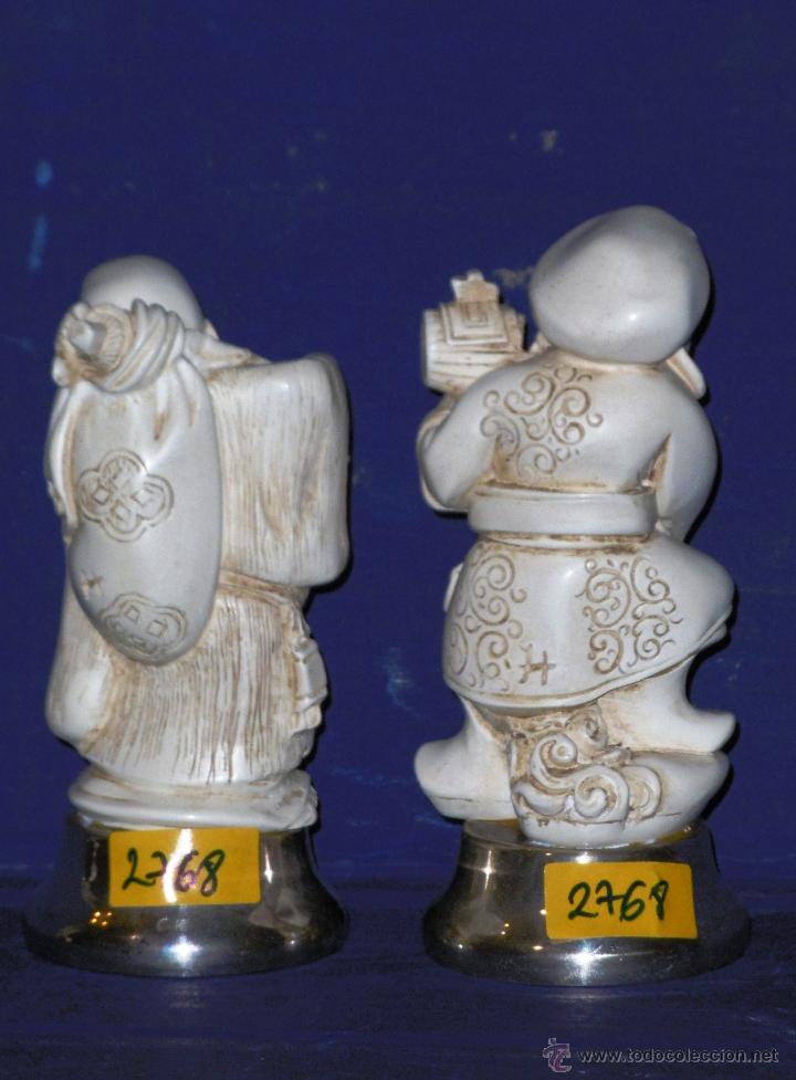 Arte: PAREJA DE BUDA EN PASTA DE MARFIL Y PLATA - Foto 4