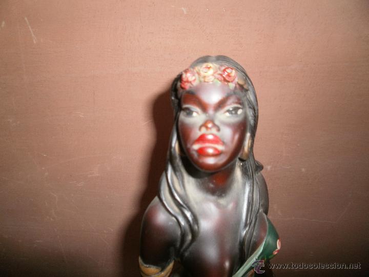 Arte: FIGURA  AFRICANA CON PANTERA - Foto 2