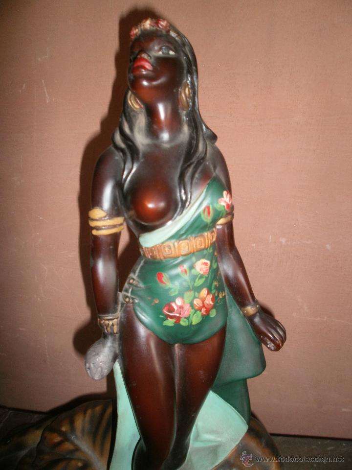 Arte: FIGURA  AFRICANA CON PANTERA - Foto 3