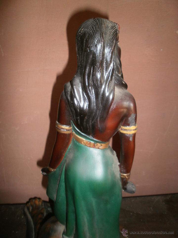 Arte: FIGURA  AFRICANA CON PANTERA - Foto 8