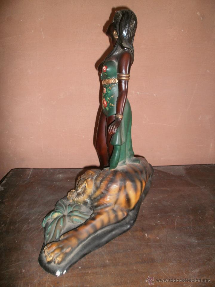 Arte: FIGURA  AFRICANA CON PANTERA - Foto 10