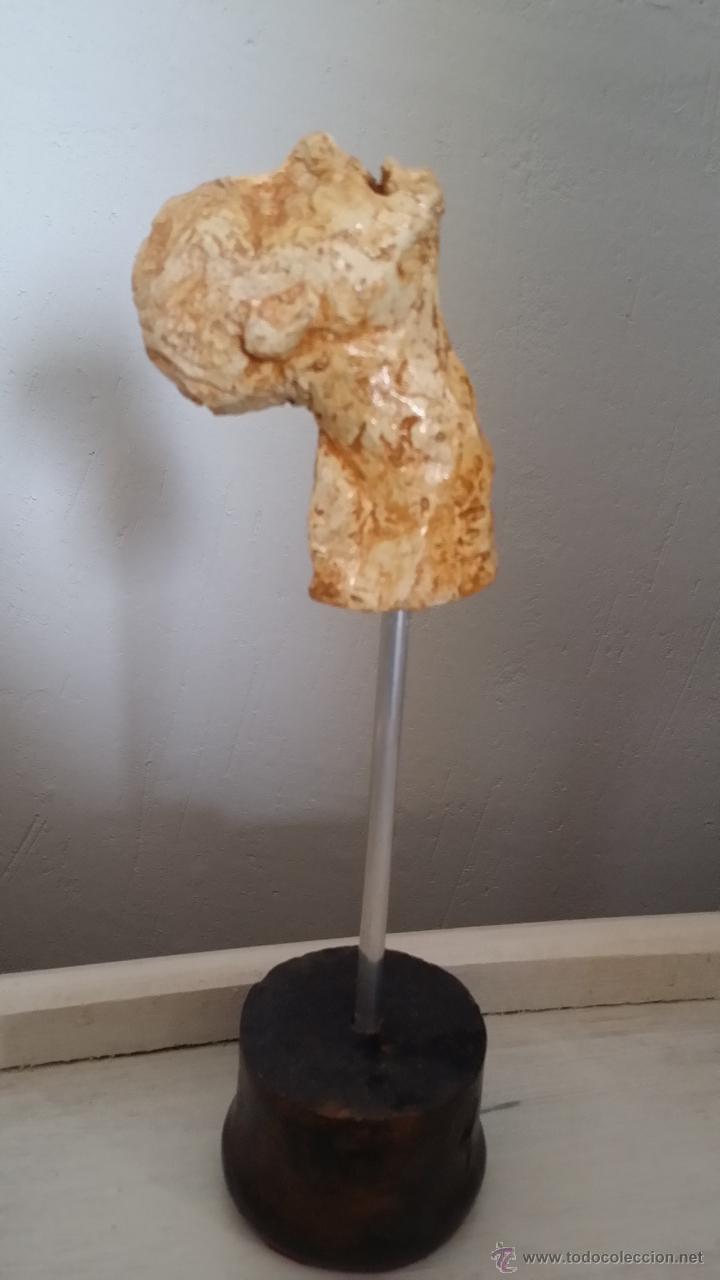 Arte: Busto de escayola policromado 2 / 24 cm - Foto 1
