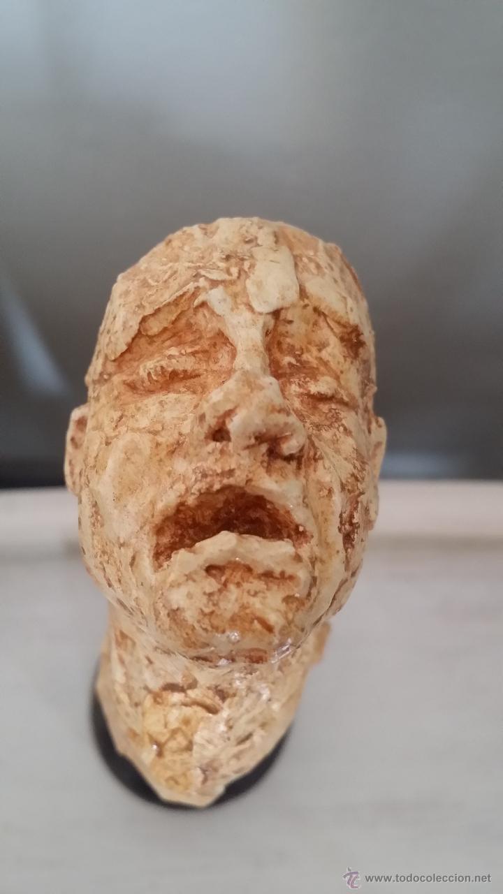 Arte: Busto de escayola policromado 2 / 24 cm - Foto 4