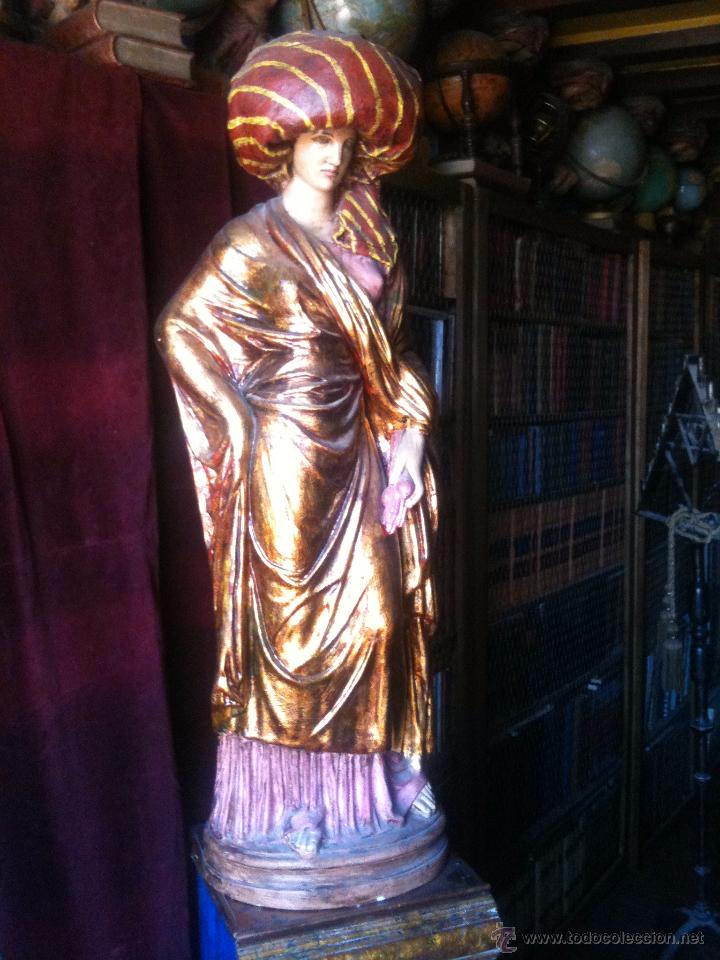 Arte: Estatua policromada de Otomana - Foto 1