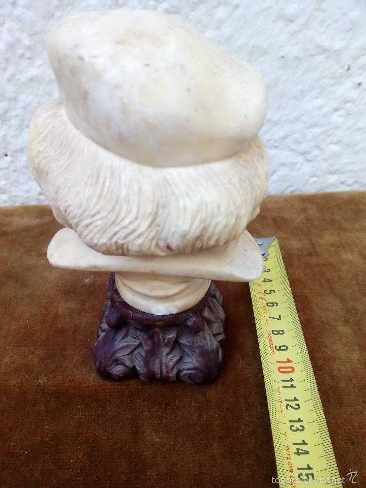 Arte: Busto Rembrandt con peana de madera - Foto 2