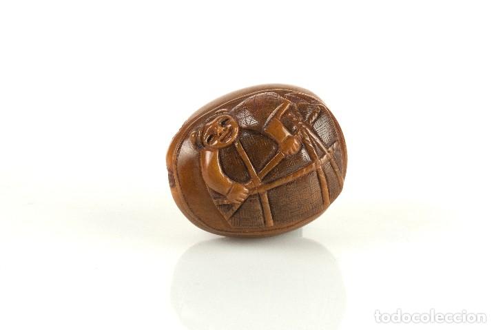 Arte: CURIOSO NETSUKE SEMILLA  SIGLO XIX - Foto 1