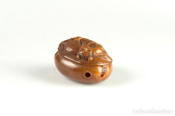 Arte: CURIOSO NETSUKE SEMILLA  SIGLO XIX - Foto 3