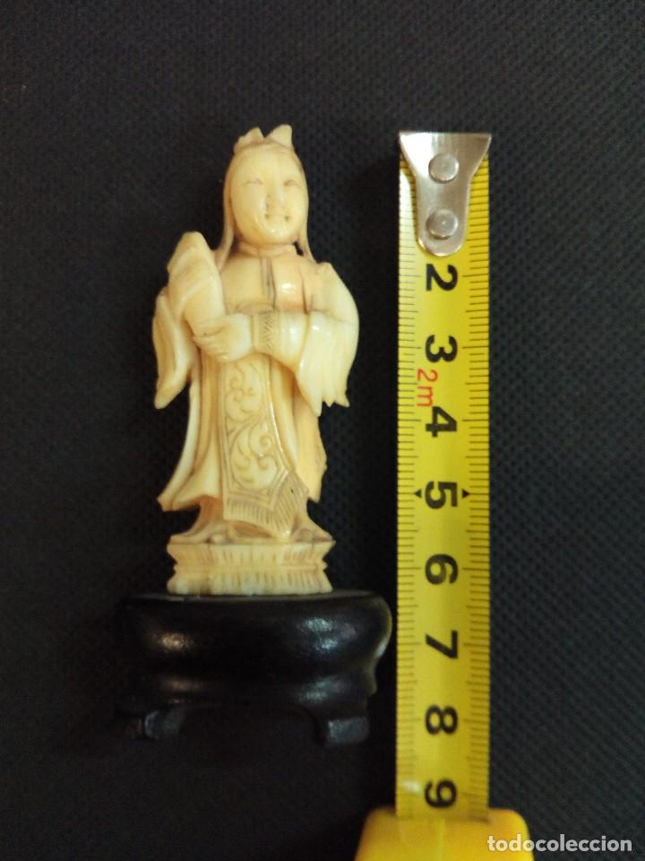 Arte: Figura antigua de origen oriental de tipo netsuke - Foto 4