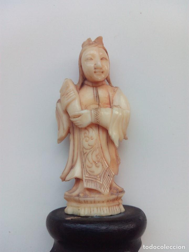 Arte: Figura antigua de origen oriental de tipo netsuke - Foto 5