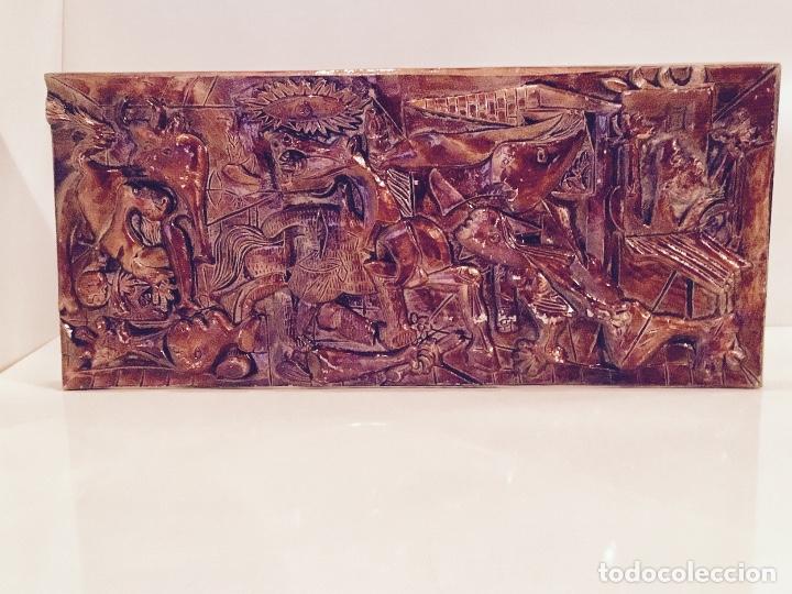 Arte: RELIEVE EN METAL ESMALTADO DEL GUERNICA - Foto 1