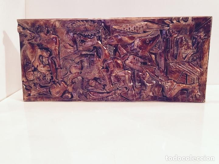 Arte: RELIEVE EN METAL ESMALTADO DEL GUERNICA - Foto 2