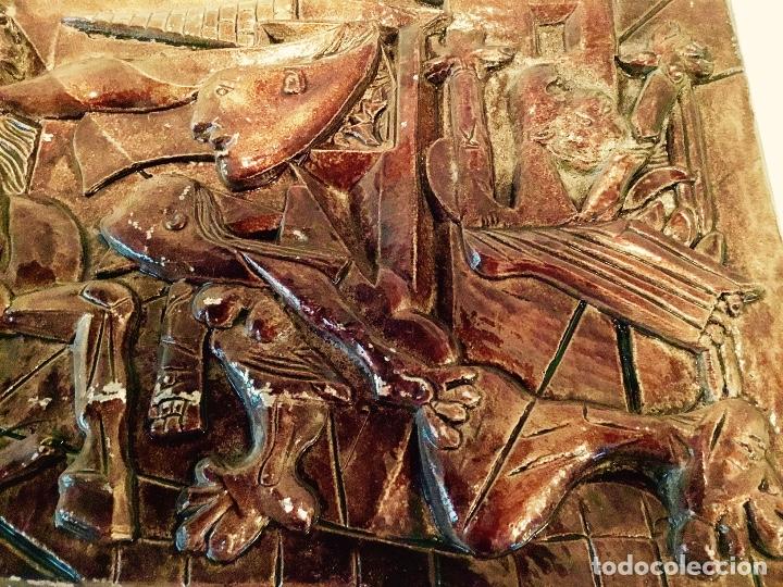 Arte: RELIEVE EN METAL ESMALTADO DEL GUERNICA - Foto 6