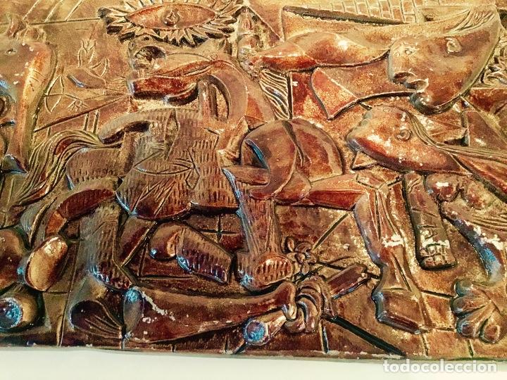 Arte: RELIEVE EN METAL ESMALTADO DEL GUERNICA - Foto 7