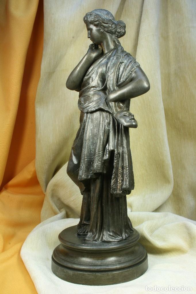Arte: Musa del teatro de calamina. S.XIX - Foto 3