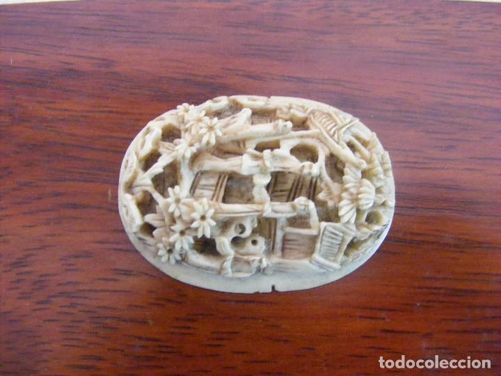 Arte: BROCHE DE TALLADO CHINO - Foto 3