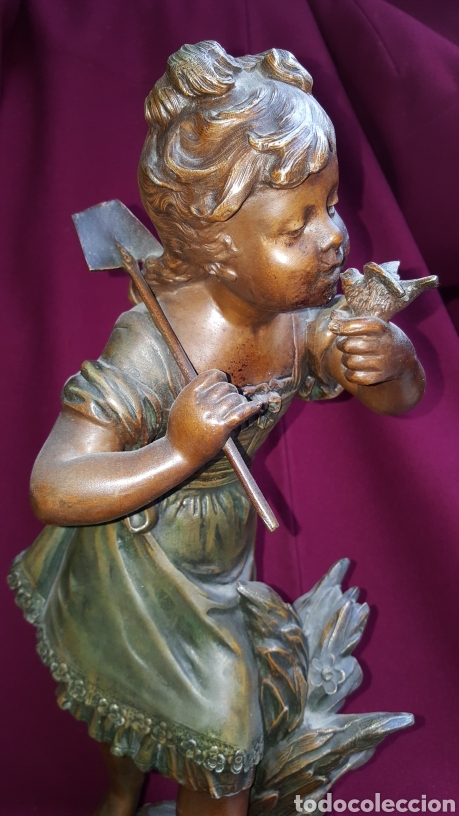 Arte: PRECIOSA FIGURA DE CALAMINA - Foto 9