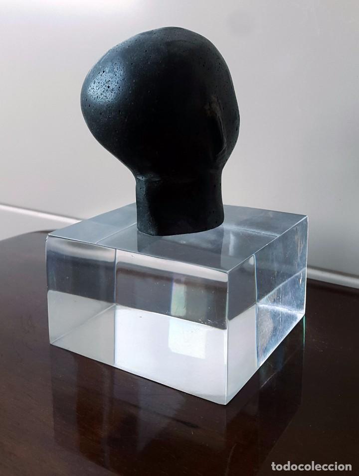 Arte: PEQUE&Ntilde;A CABEZA DE NI&Ntilde;O EGIPCIO. - Foto 4