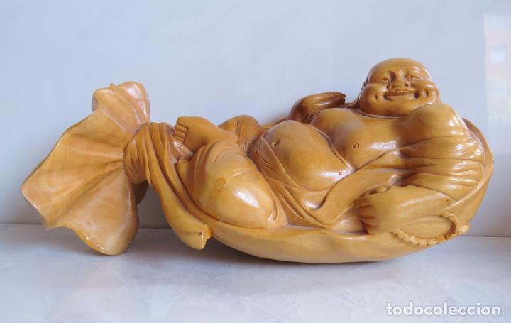 Arte: TALLA ORIENTAL EN MADERA - BUDA - Foto 1
