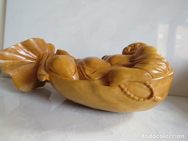 Arte: TALLA ORIENTAL EN MADERA - BUDA - Foto 5