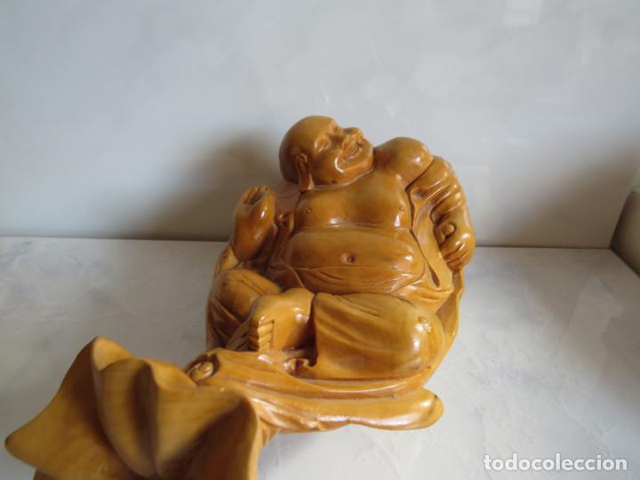 Arte: TALLA ORIENTAL EN MADERA - BUDA - Foto 7