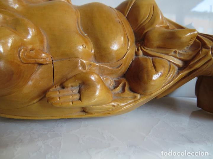 Arte: TALLA ORIENTAL EN MADERA - BUDA - Foto 9