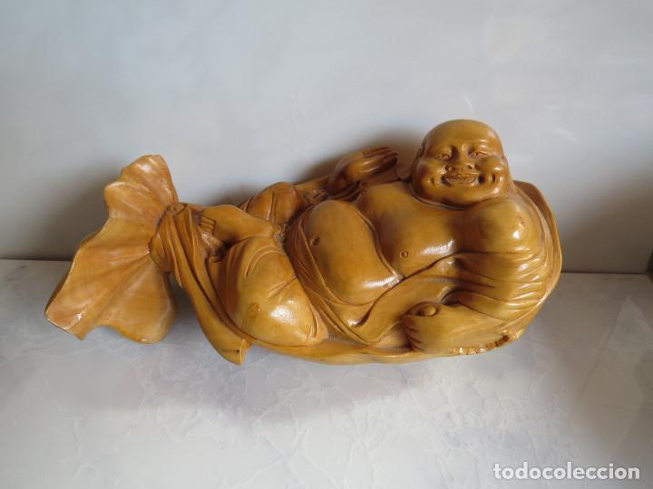 Arte: TALLA ORIENTAL EN MADERA - BUDA - Foto 17