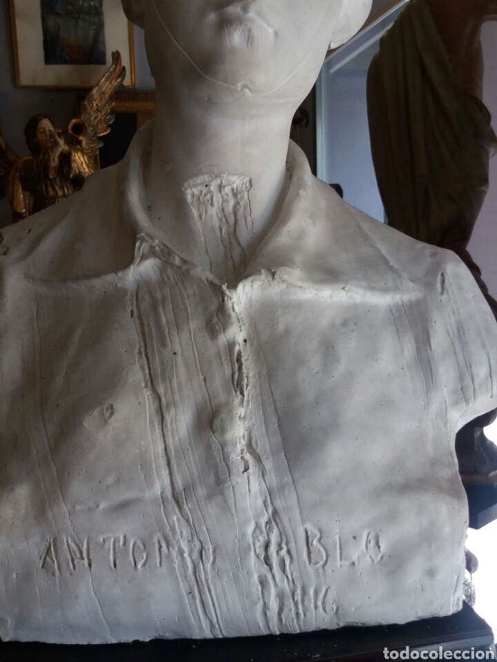 Arte: BONITO BUSTO DE MUJER EN ESCAYOLA.1916. - Foto 3