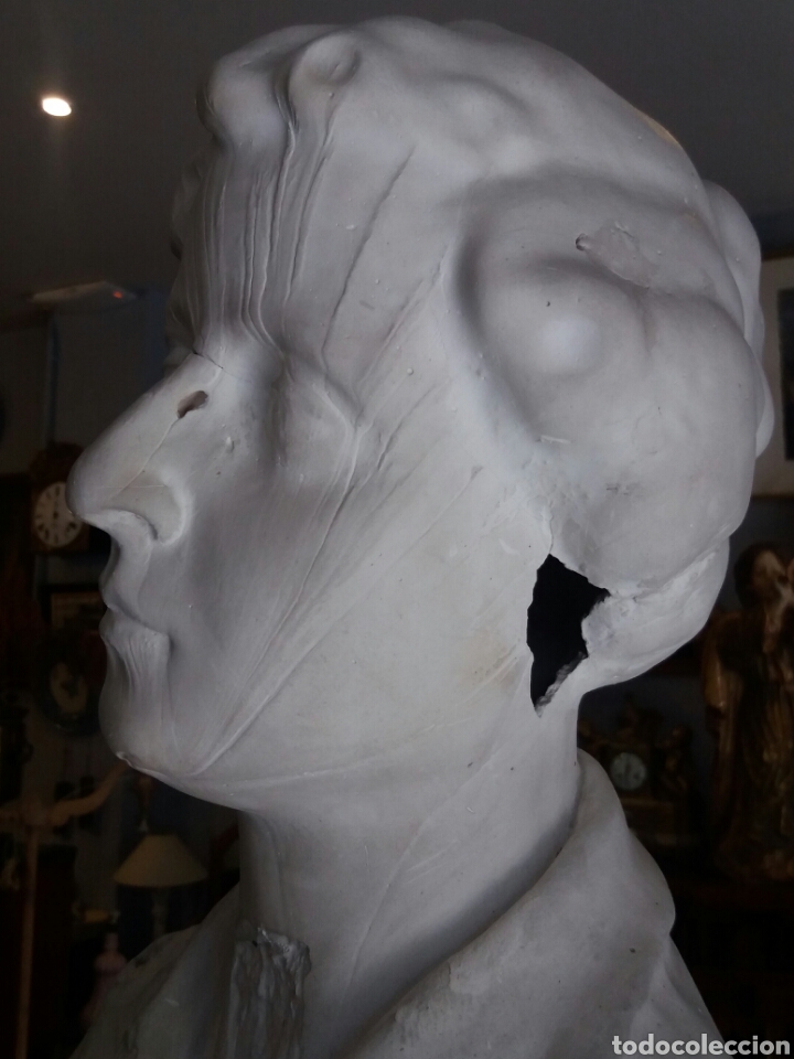 Arte: BONITO BUSTO DE MUJER EN ESCAYOLA.1916. - Foto 10