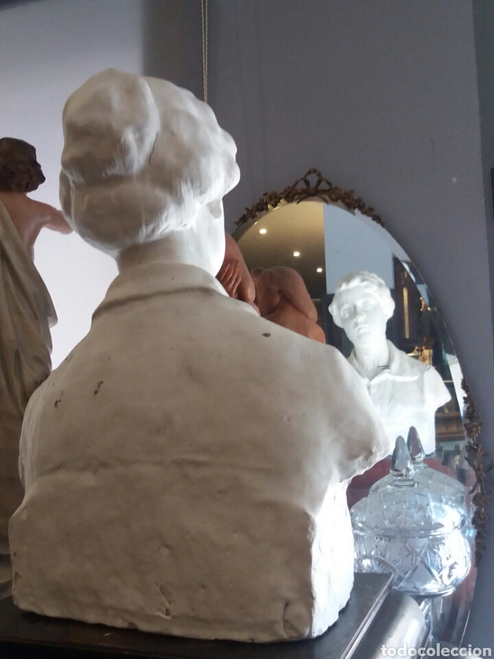 Arte: BONITO BUSTO DE MUJER EN ESCAYOLA.1916. - Foto 12