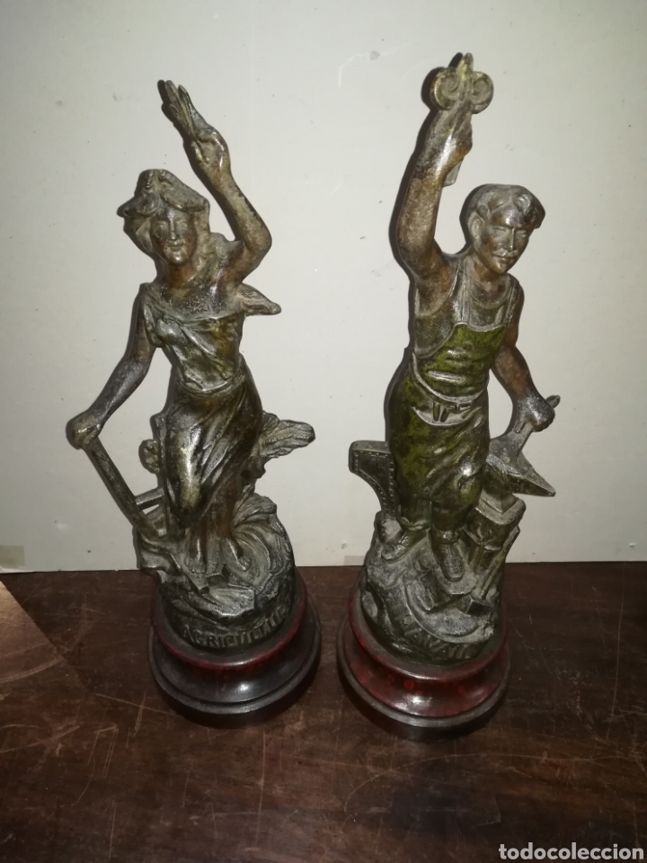 Arte: Pareja de calaminas francesas XIX - Foto 1