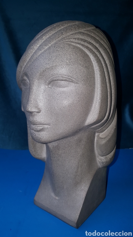 Arte: PRECIOSO BUSTO DE MUJER CON TOCADO - Foto 4