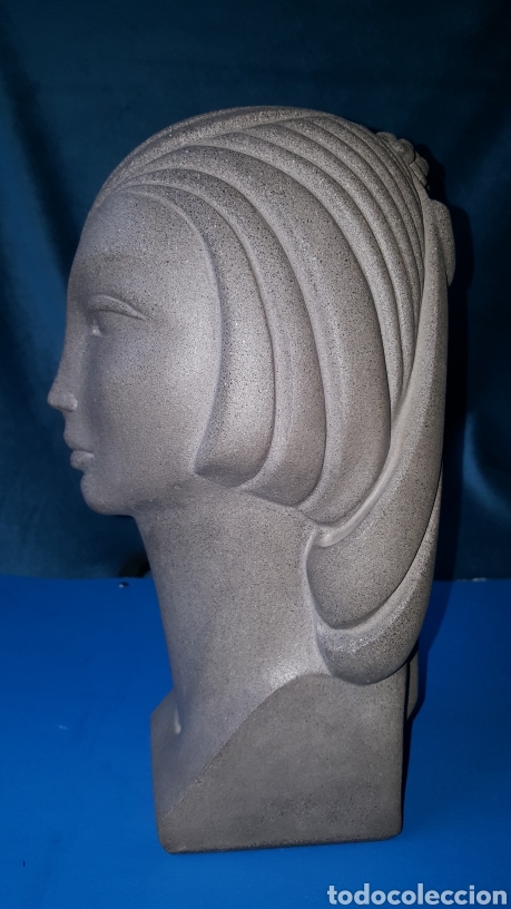 Arte: PRECIOSO BUSTO DE MUJER CON TOCADO - Foto 5