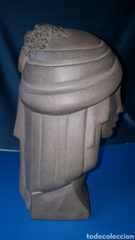 Arte: PRECIOSO BUSTO DE MUJER CON TOCADO - Foto 9